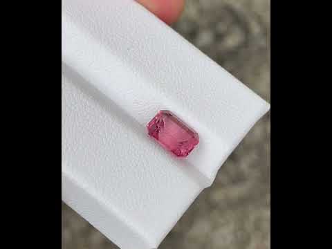 1.71 Carat Pink Tourmaline Emerald Cut