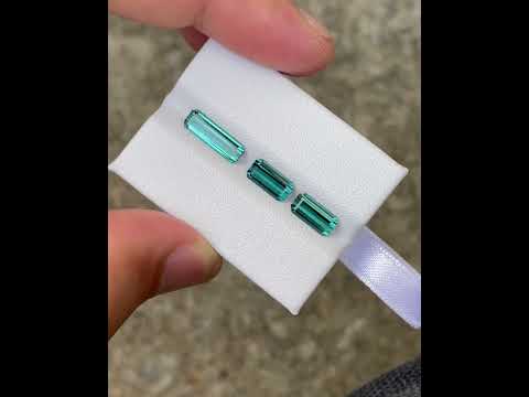 3 Piece Indicolite Tourmaline Set