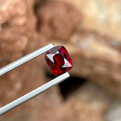 1.60 Carats Red Burmese Spinel Cushion