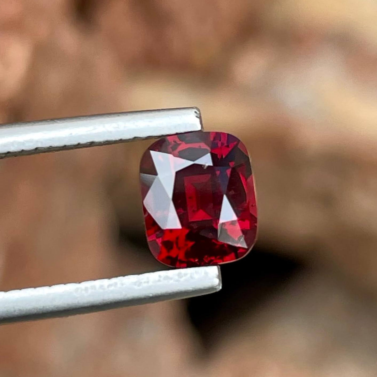 1.60 Carats Red Burmese Spinel Cushion