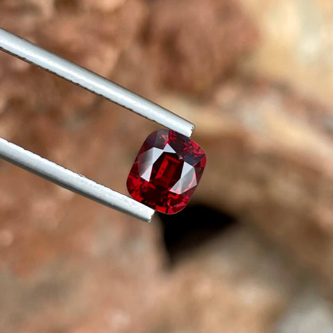 1.60 Carats Red Burmese Spinel Cushion