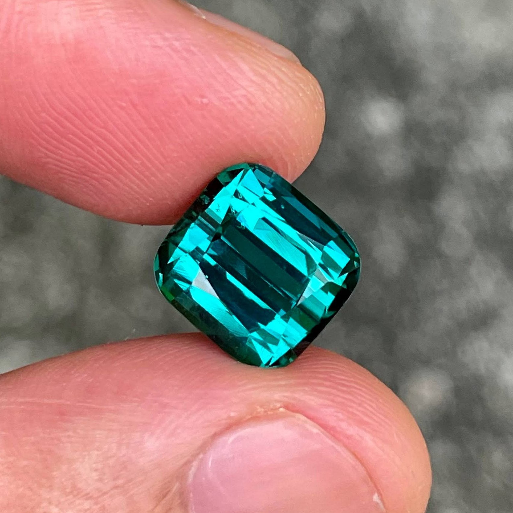 5.86 Carats Lagoon Blue Tourmaline Gem