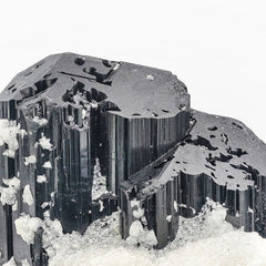 Schorl Black Tourmaline with Albite