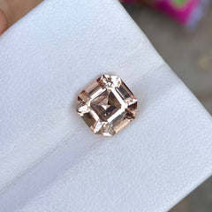 4.50 Carats Imperial Topaz Asscher Cut