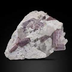 Lepidolite Mica on Albite with Quartz