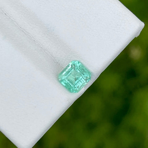 Premium Afghan Emerald 1.15 caters Emerald Cut Natural Loose Gemstone