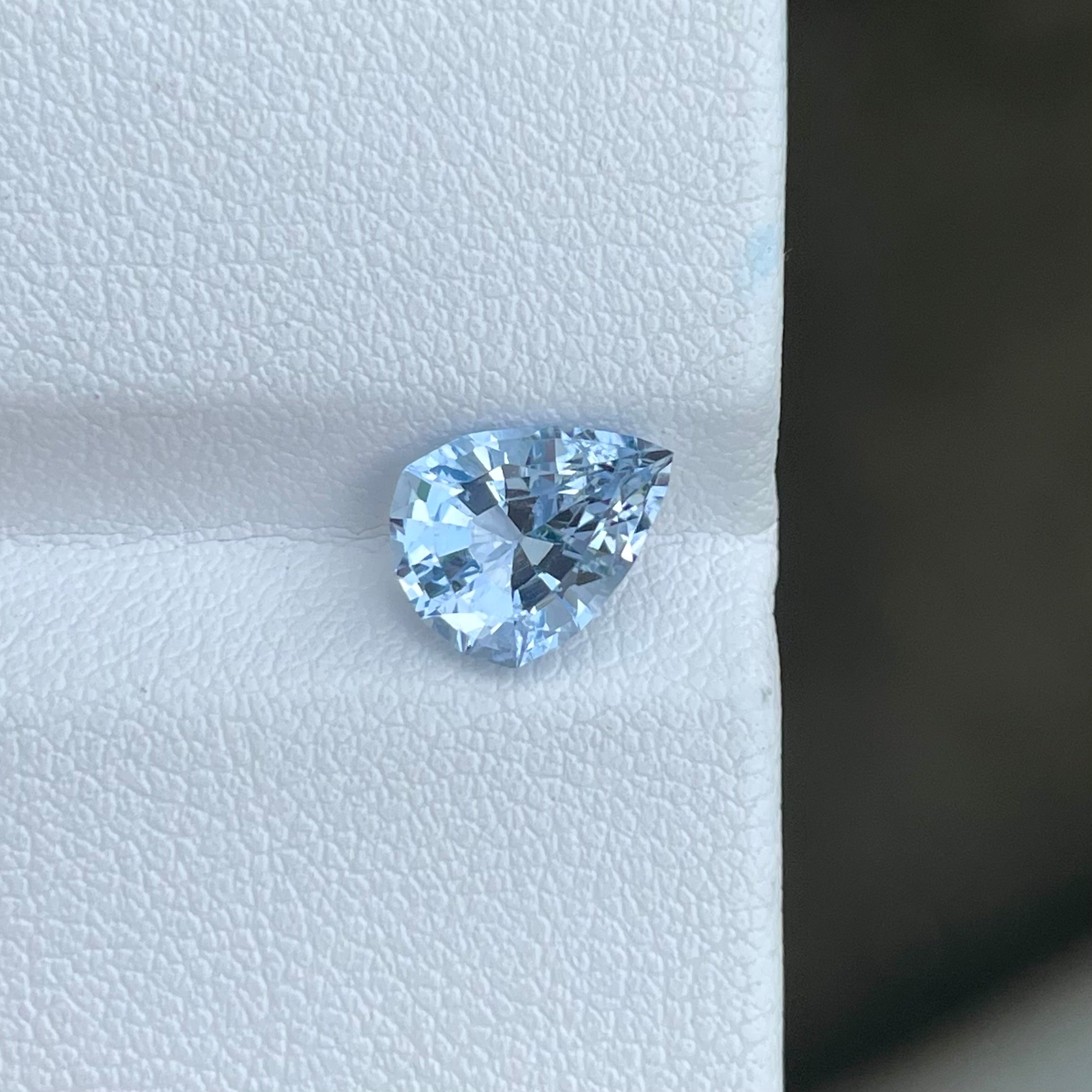 Splendid Pear Shaped Aquamarine 1.80 carats Natural Loose Pakistani Gemstone