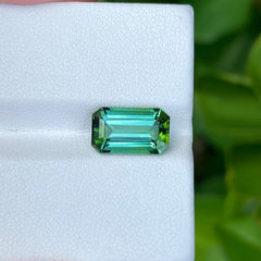 Bluish Green Tourmaline 4.35 Carat Cut