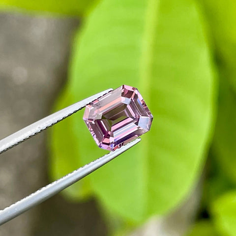 Pink Spinel Stone 2.20 Carats Emerald Cut
