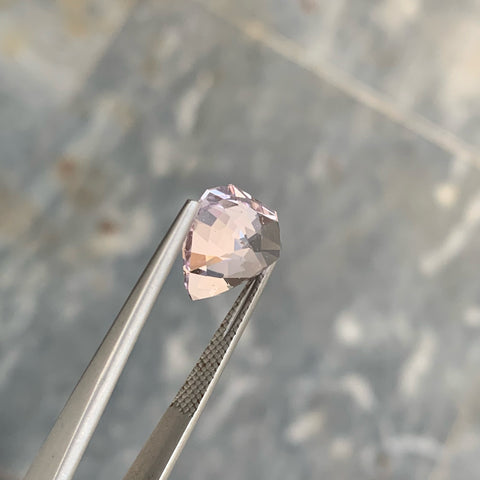 Nature's Art Pink Morganite 7.10 carats Custom Precision Cut Loose Afghani Gemstone