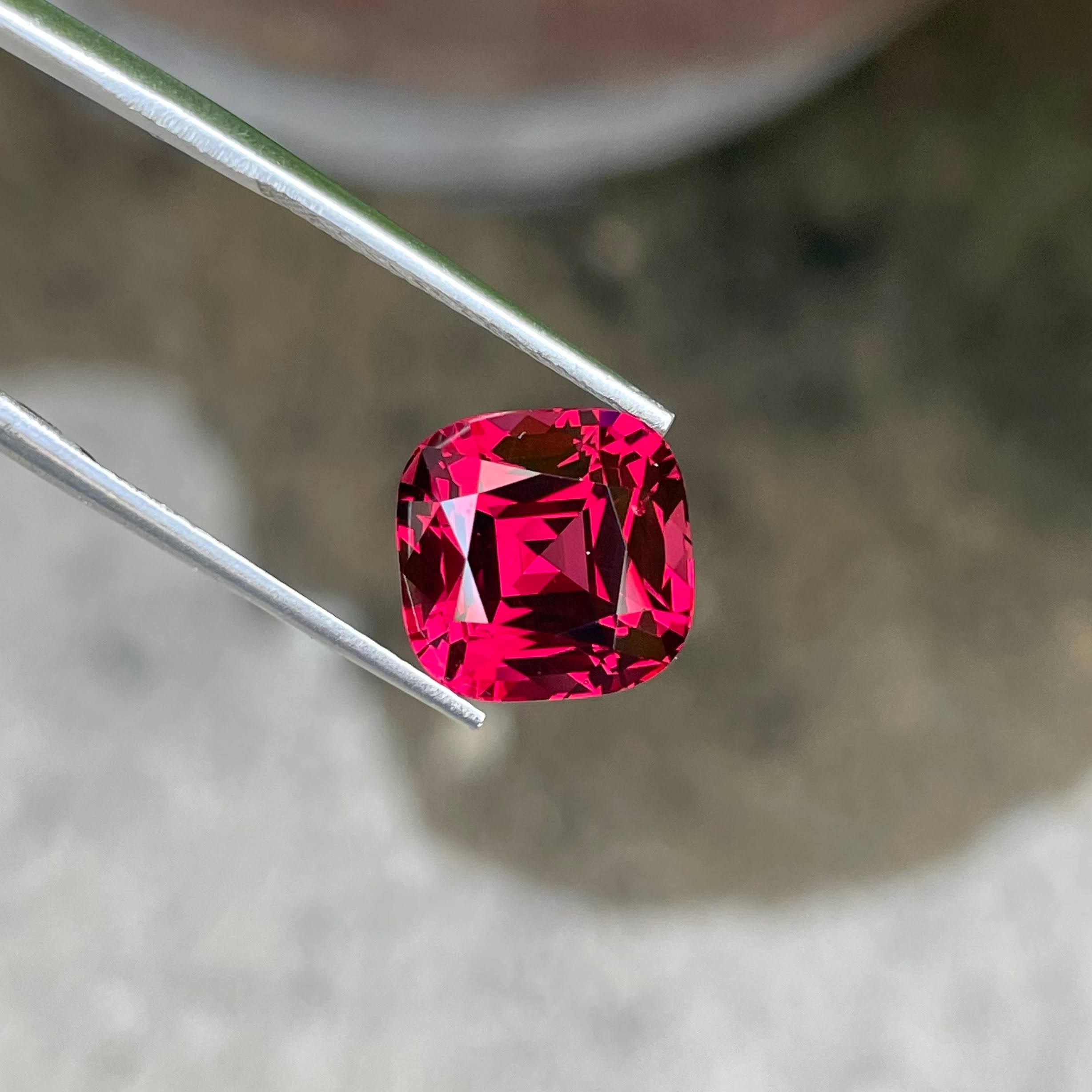 8.46 Carats Reddish Pink Garnet Stone