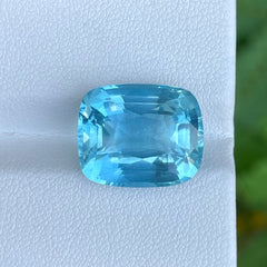 Deep Blue Aquamarine 11.60 carats Cushion Cut Natural Madagascar's Gem