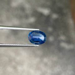 Soft Blue Sapphire 1.45 Carats Oval Cut