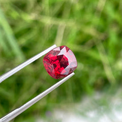 Bright Red Burmese Spinel 4.00 carats Cushion Cut Natural Loose Gemstone