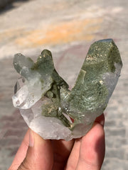 Lovely Couple of Chlorite Quartz crystals from Baluchistan, Pakistan