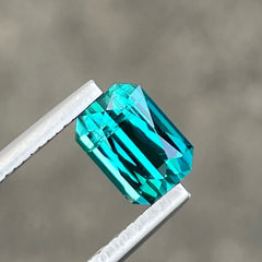 Soft Blue Tourmaline Open C-Axis 1.90 carats Scissors Cut Loose Afghani Tourmaline Gem