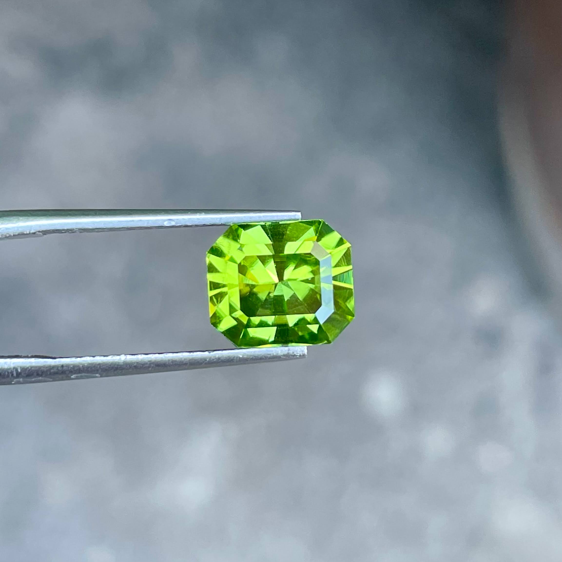 Apple Green Peridot Stone 3.35 carats