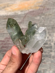 Lovely Couple of Chlorite Quartz crystals from Baluchistan, Pakistan