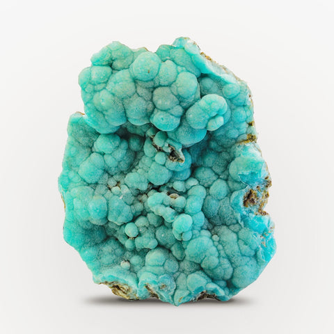 Blue Aragonite Crystal Cluster On Matrix