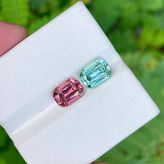 2.25 and 2.75 carats Tourmaline Pair