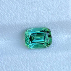 1.85 Carats Mint Green Tourmaline Cushion