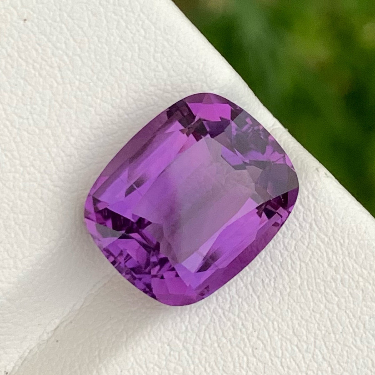 Softening Purple Amethyst Stone 8.70 carats Cushion Cut Natural Brazilian Gemstone