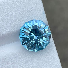 Jewel-toned Honey Comb Swiss Blue Topaz 12.10 carats Natural Gemstone from Madagascar