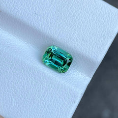 1.85 Carats Mint Green Tourmaline Cushion