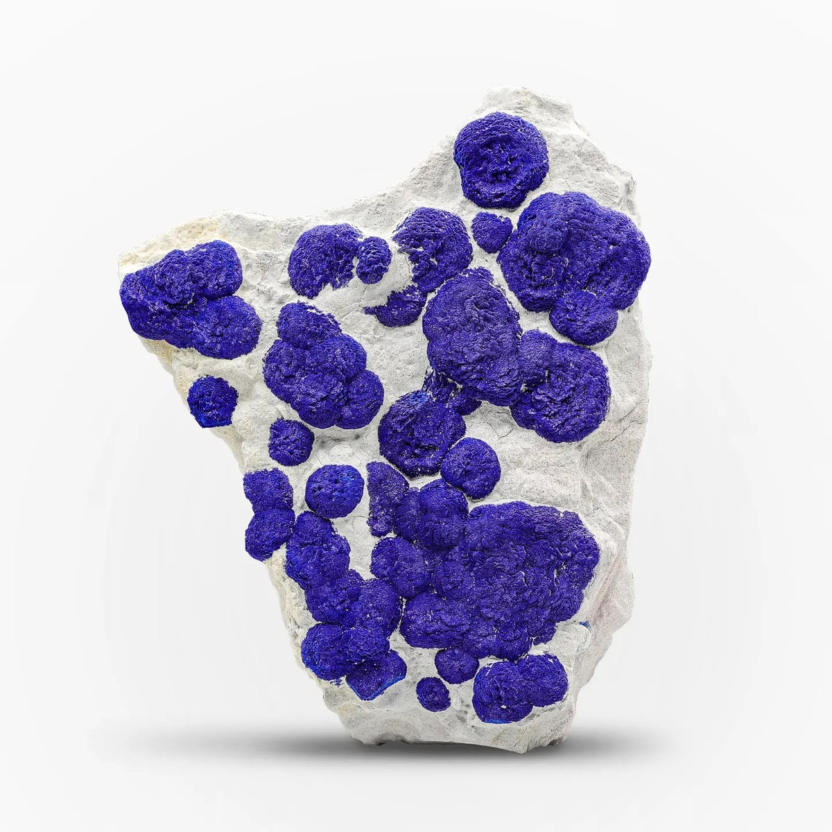 Azurite Crystal on Kaolinite Matrix