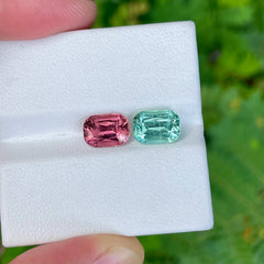 2.25 and 2.75 carats Tourmaline Pair