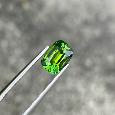 Authentic Mint Green Tourmaline 2.0 carats Cushion Cut Natural Nigerian Gemstone