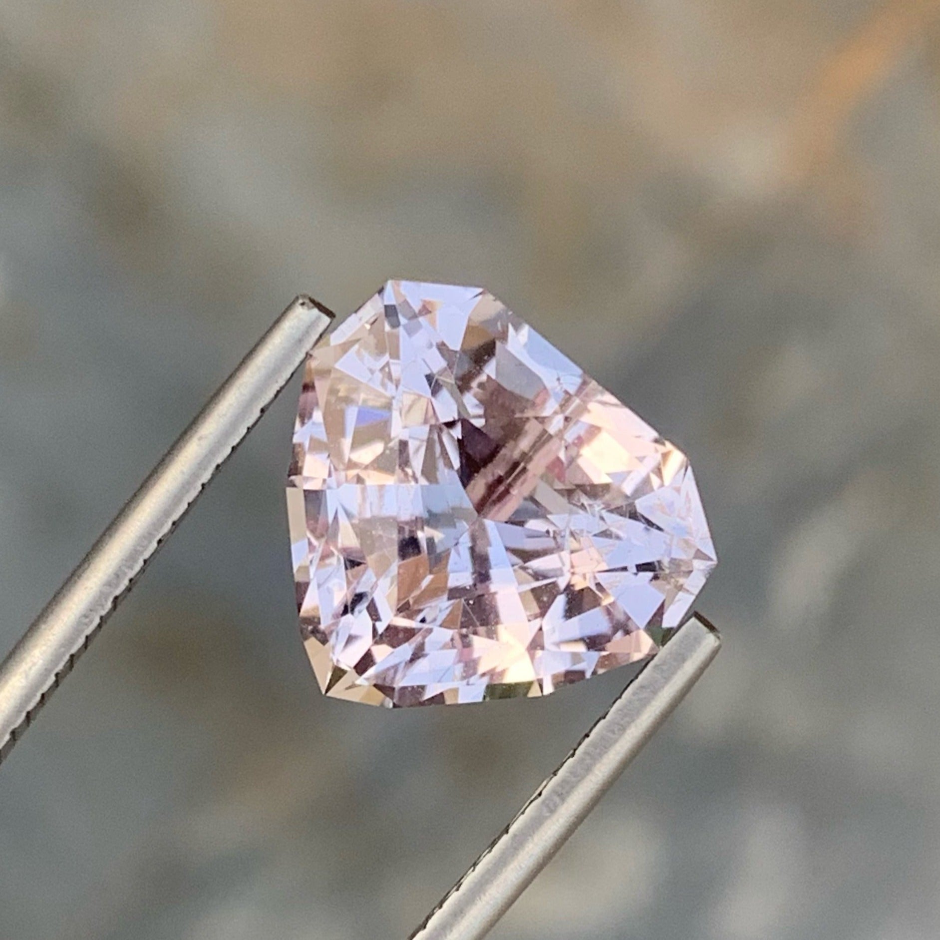 Nature's Art Pink Morganite 7.10 carats Custom Precision Cut Loose Afghani Gemstone