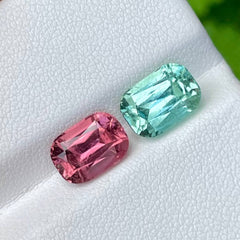 2.25 and 2.75 carats Tourmaline Pair