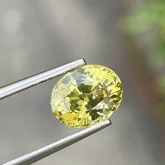 Flawless Yellow Chrysoberyl 2.40 carats Fancy Cut Natural Gemstone from Sri Lanka