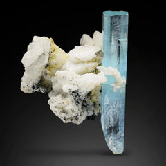  Double Terminated Aquamarine with Albite