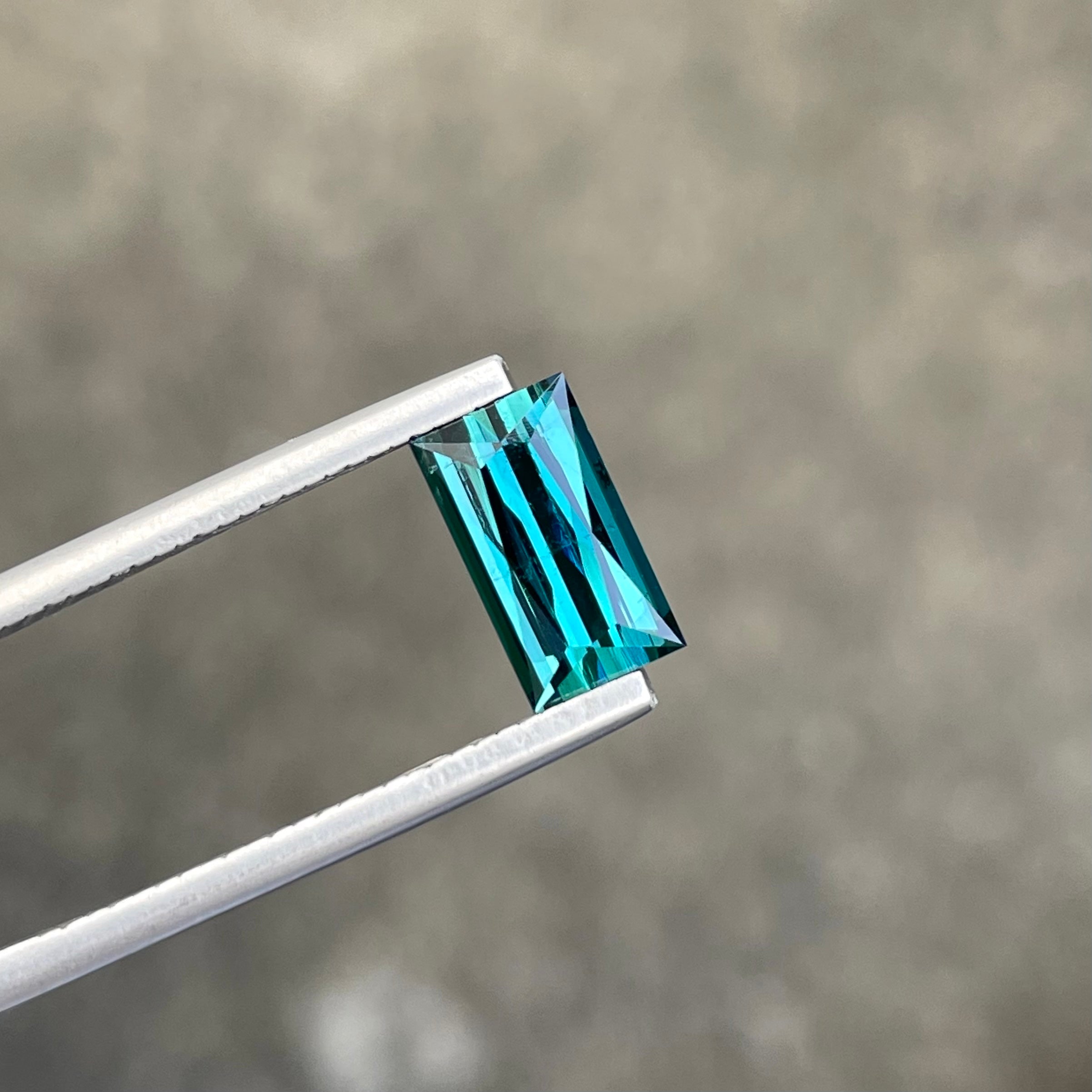 Breathtaking Greenish Blue Tourmaline 1.95 carats Scissors Cut Loose Afghani Gemstone