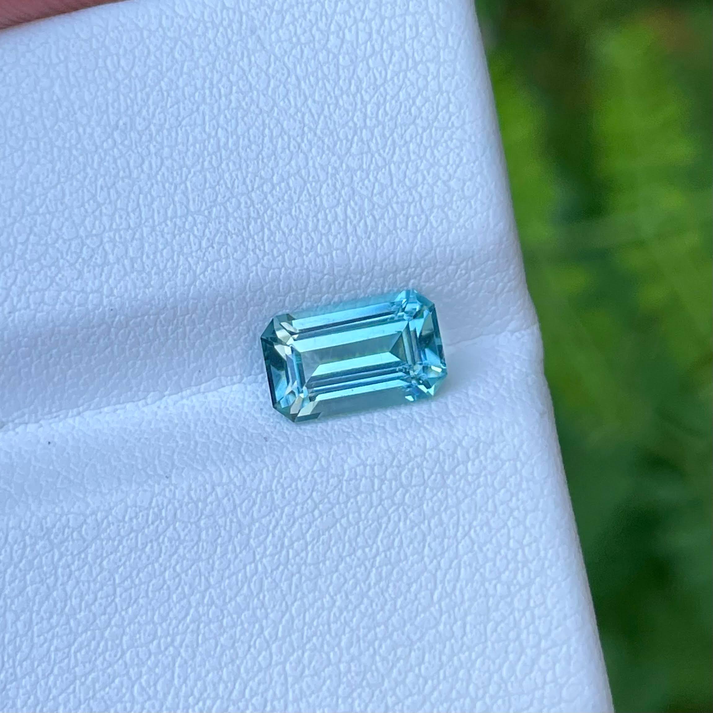 Sea-Foam Blue Tourmaline 1.90 Carat