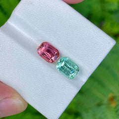 2.25 and 2.75 carats Tourmaline Pair