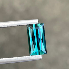 Breathtaking Greenish Blue Tourmaline 1.95 carats Scissors Cut Loose Afghani Gemstone