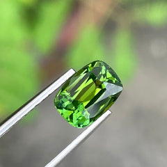 Authentic Mint Green Tourmaline 2.0 carats Cushion Cut Natural Nigerian Gemstone