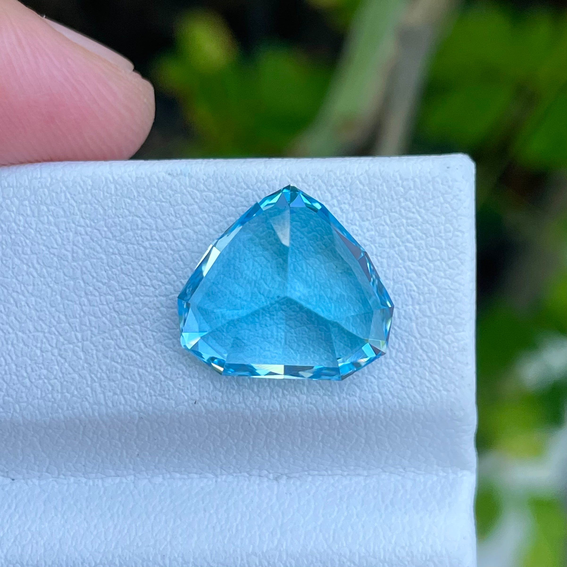 Genuine Fancy Cut Swiss Blue Topaz 9.95 carats Natural Madagascar's Gemstone
