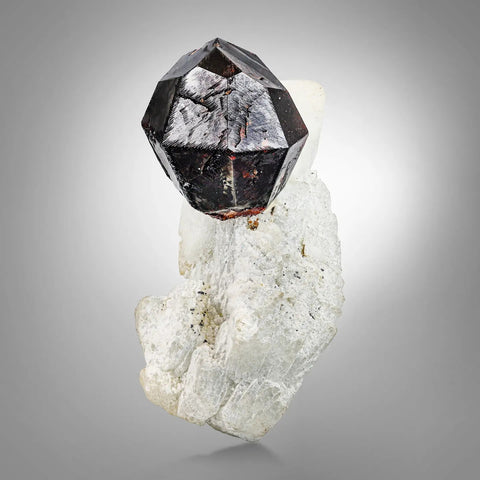 Gorgeous group of Spessertine Garnet crystals on Albite Muscovite from Skardu, Pakistan