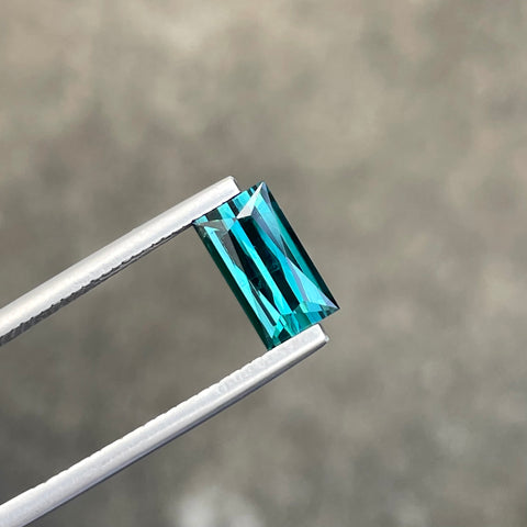 Breathtaking Greenish Blue Tourmaline 1.95 carats Scissors Cut Loose Afghani Gemstone