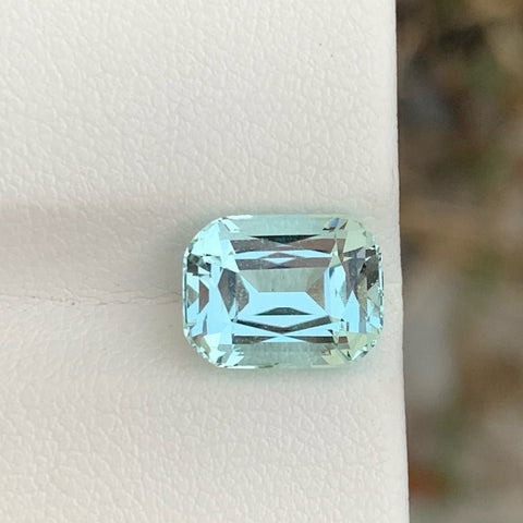 Authentic Blue Aquamarine 3.50 carats Cushion Cut Natural Pakistani Gemstone