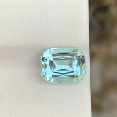 Authentic Blue Aquamarine 3.50 carats Cushion Cut Natural Pakistani Gemstone