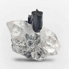  Etched Black Tourmaline on Quartz