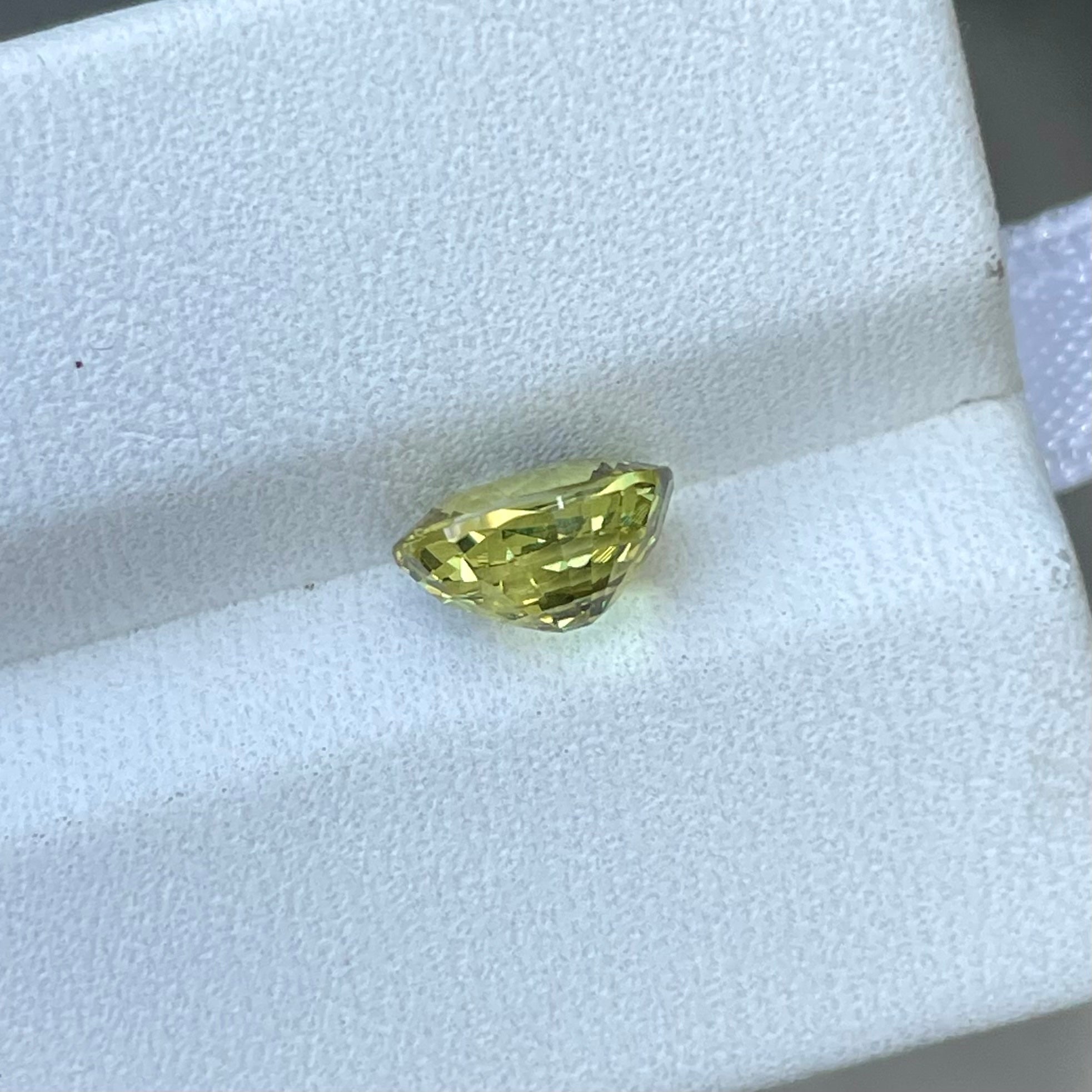 Glamorous Yellow Chrysoberyl 1.65 carats Oval Shape Natural Sri Lankan Gemstone