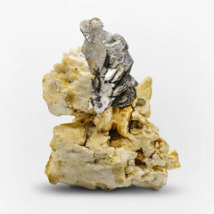 Silvery Muscovite Mica on Microcline