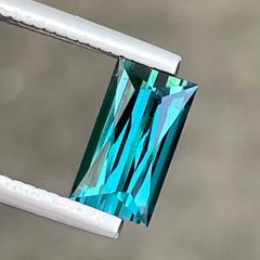 Breathtaking Greenish Blue Tourmaline 1.95 carats Scissors Cut Loose Afghani Gemstone