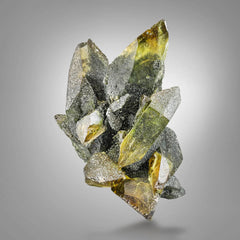 Exquisite aggregate of gem green Titanite crystals from Skardu, Pakistan